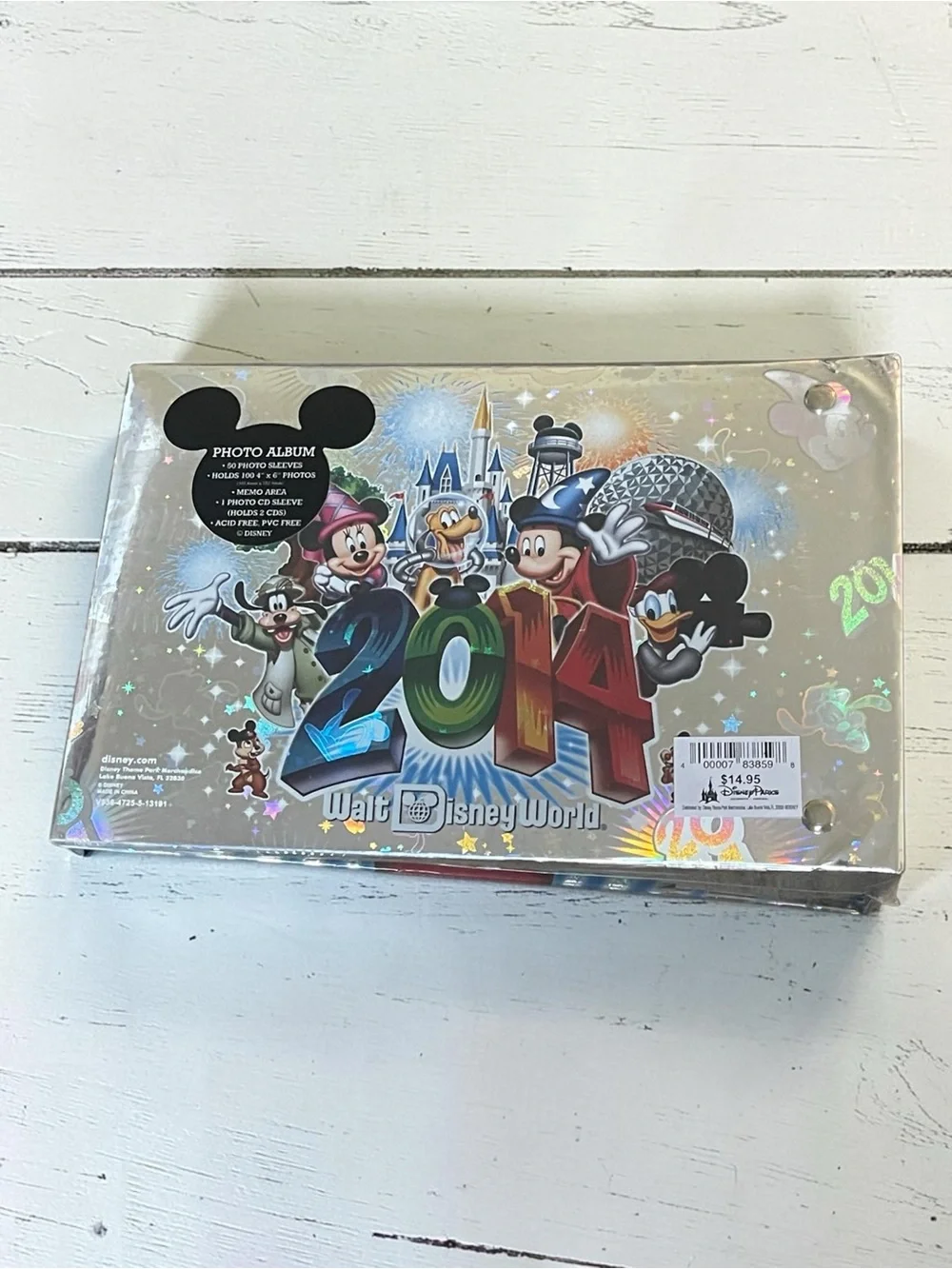 Vintage 2014 Walt Disney World Mickey Mouse Photo Album 50 Sleeves - New Sealed